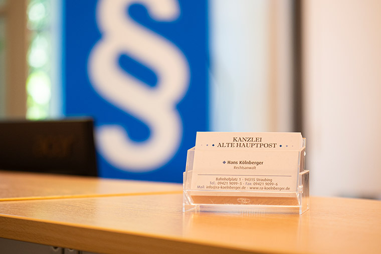 Rechtsanwalts Hans Kölnberger in der Kanzlei Alte Post